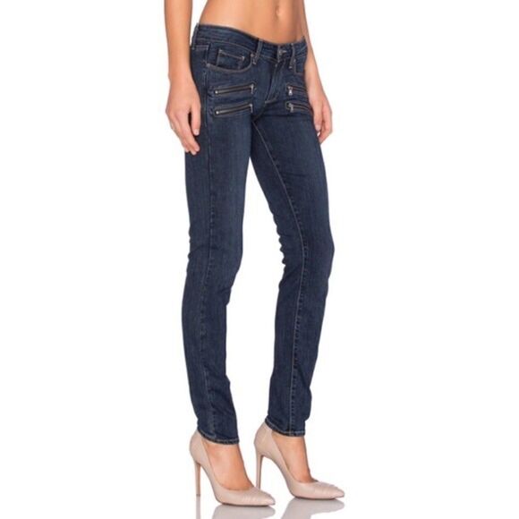 Paige Edgemont Mid Rise Ultra Skinny Jeans… - Picture 4 of 5